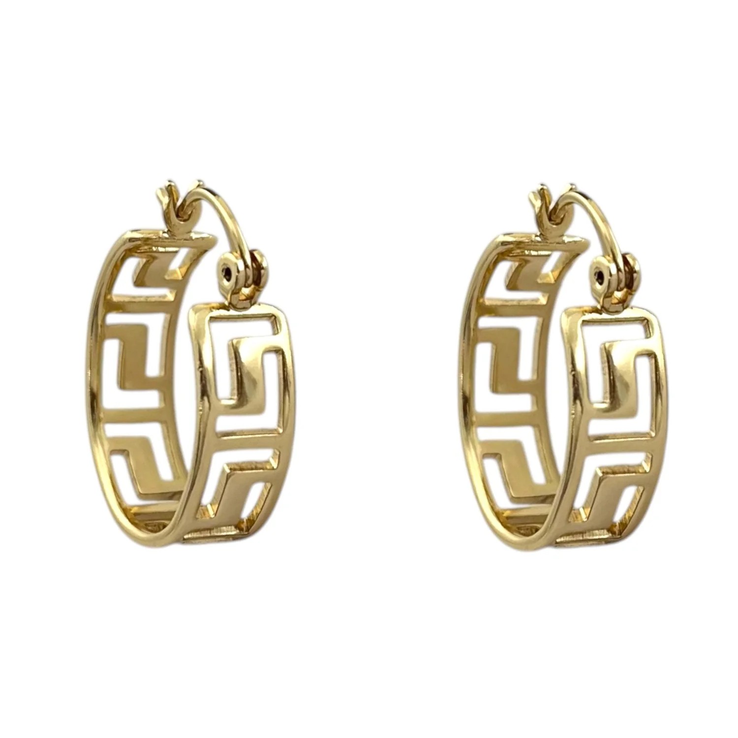 گوشواره زنانه حلقه ای طرح ورساچه ژوپینگ، شیک و خاص Xuping