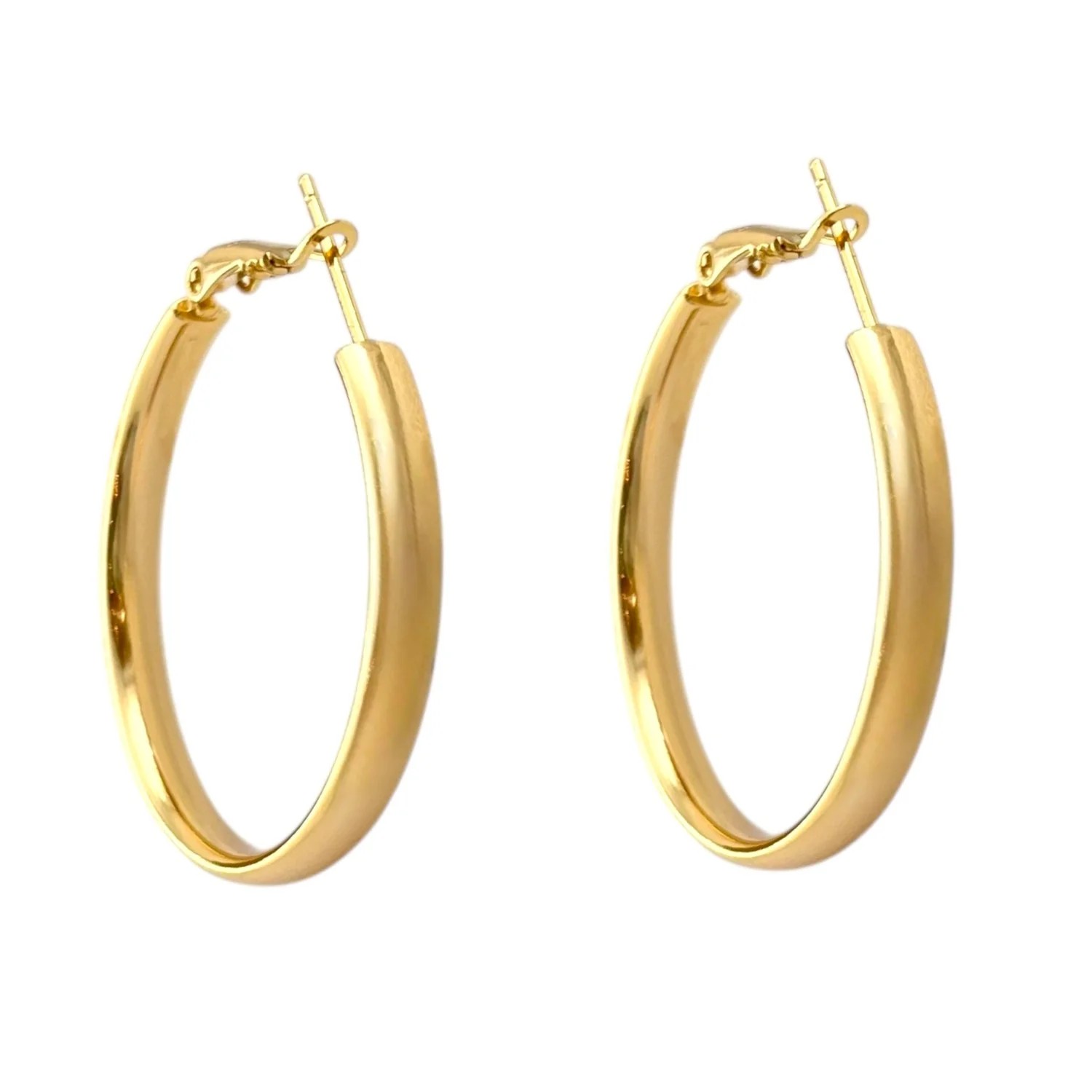 گوشواره حلقه ای زنانه با روکش ژوپینگ