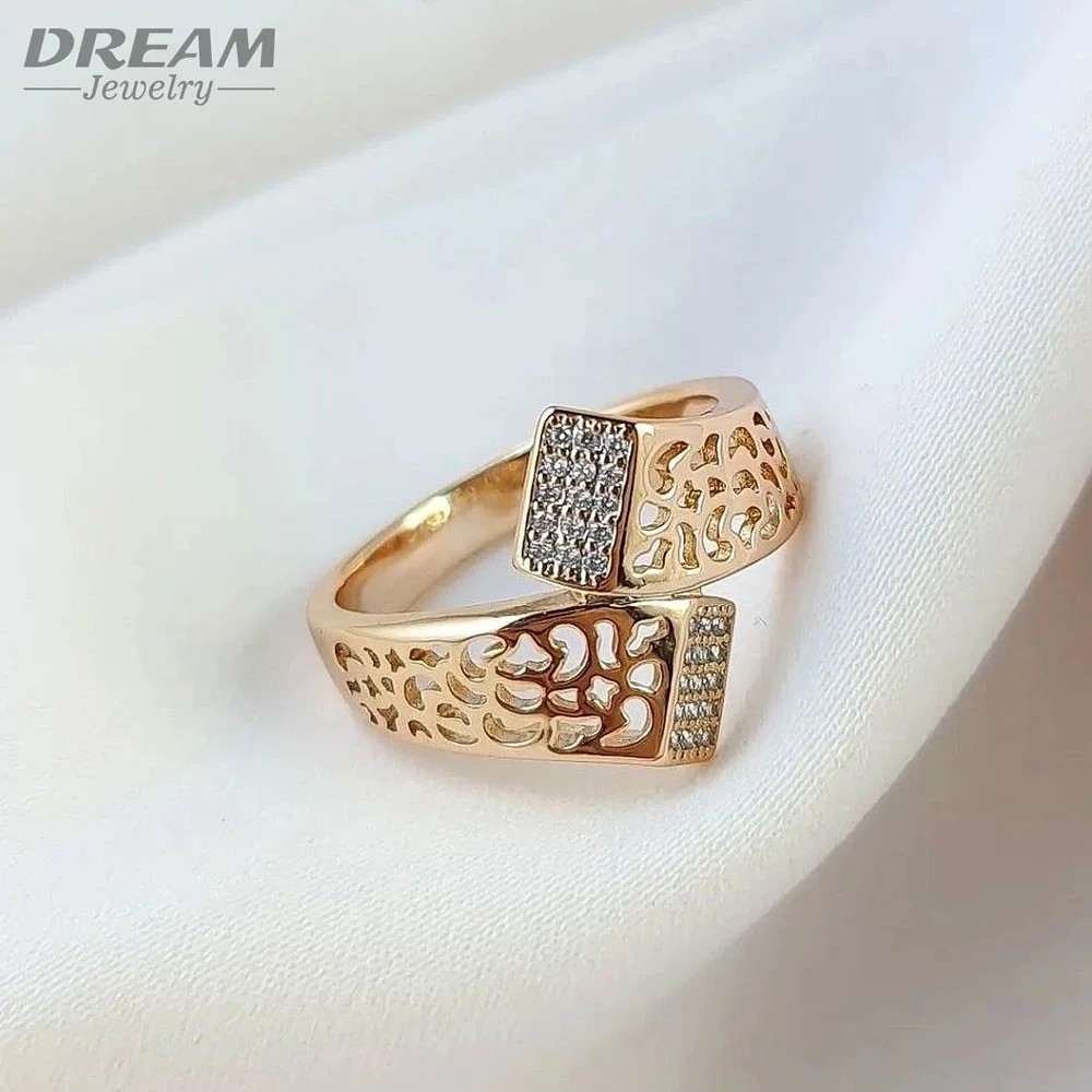 انگشتر زنانه ظریف طرح جواهری نقشبرجسته برند DREAM